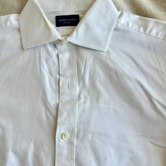 Proper Cloth Royal Oxford cotton French cuff dress shirt - Picture 3 of 6